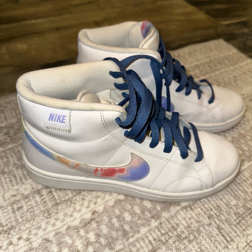 Nike Kids High-Top Sneakers - White and Multicolor